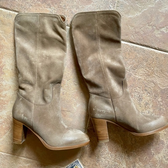 NWOT- Frye June Heeled Tall suede Boot - Picture 7 of 10